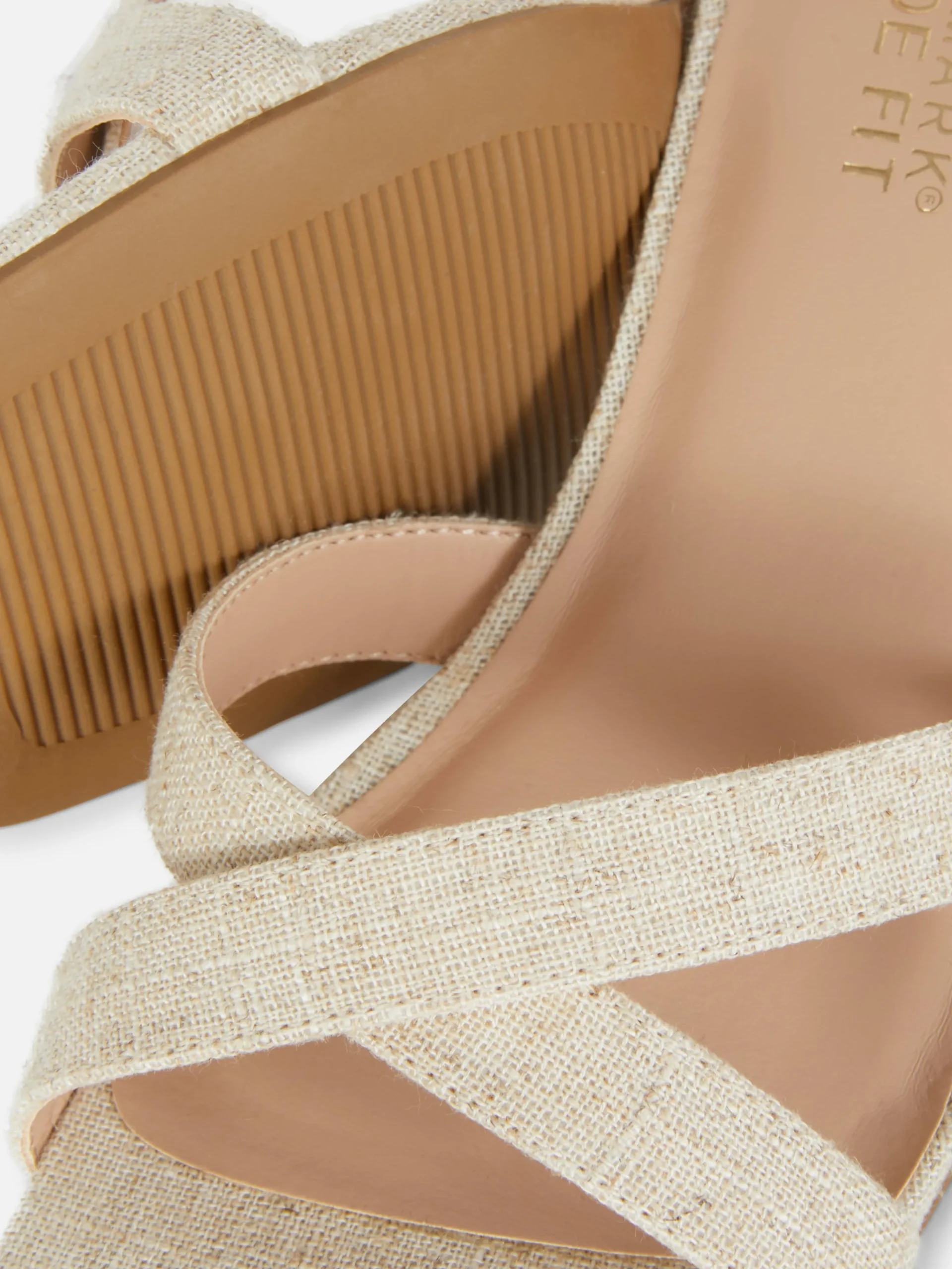 Wide Fit Woven Strap Block Heels|Primark