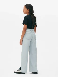 Wide Leg Slit Denim Jeans|Primark Best