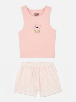 Women's SpongeBob SquarePants Tank And Shorts Pajama Set|Primark New