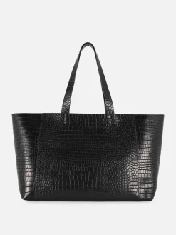 XL Mock Croc Shopper|Primark Outlet