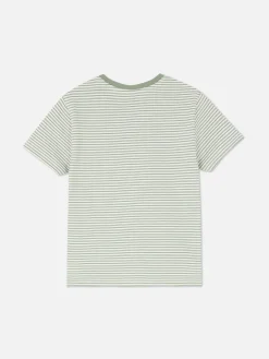 Younger Boy Jacquard Striped T-Shirt|Primark