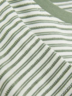 Younger Boy Jacquard Striped T-Shirt|Primark