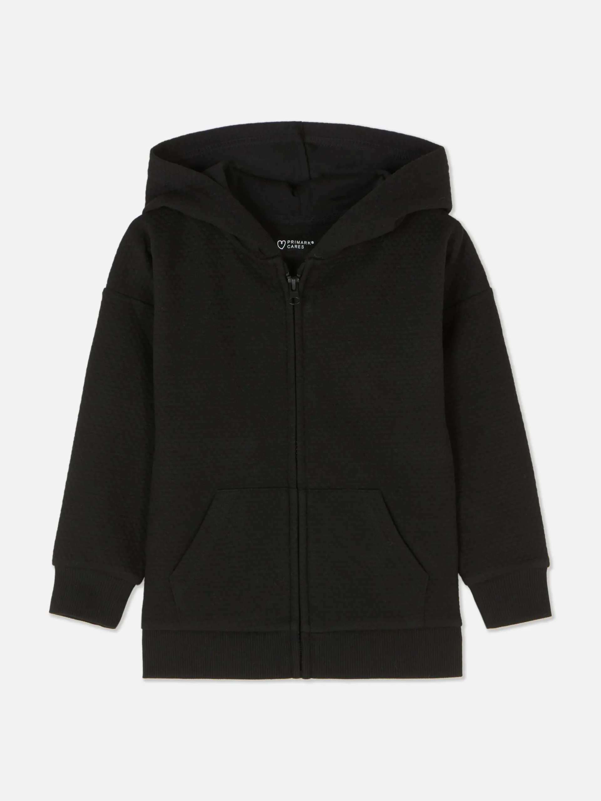 Younger Boy Textured Zip Hoodie|Primark Clearance