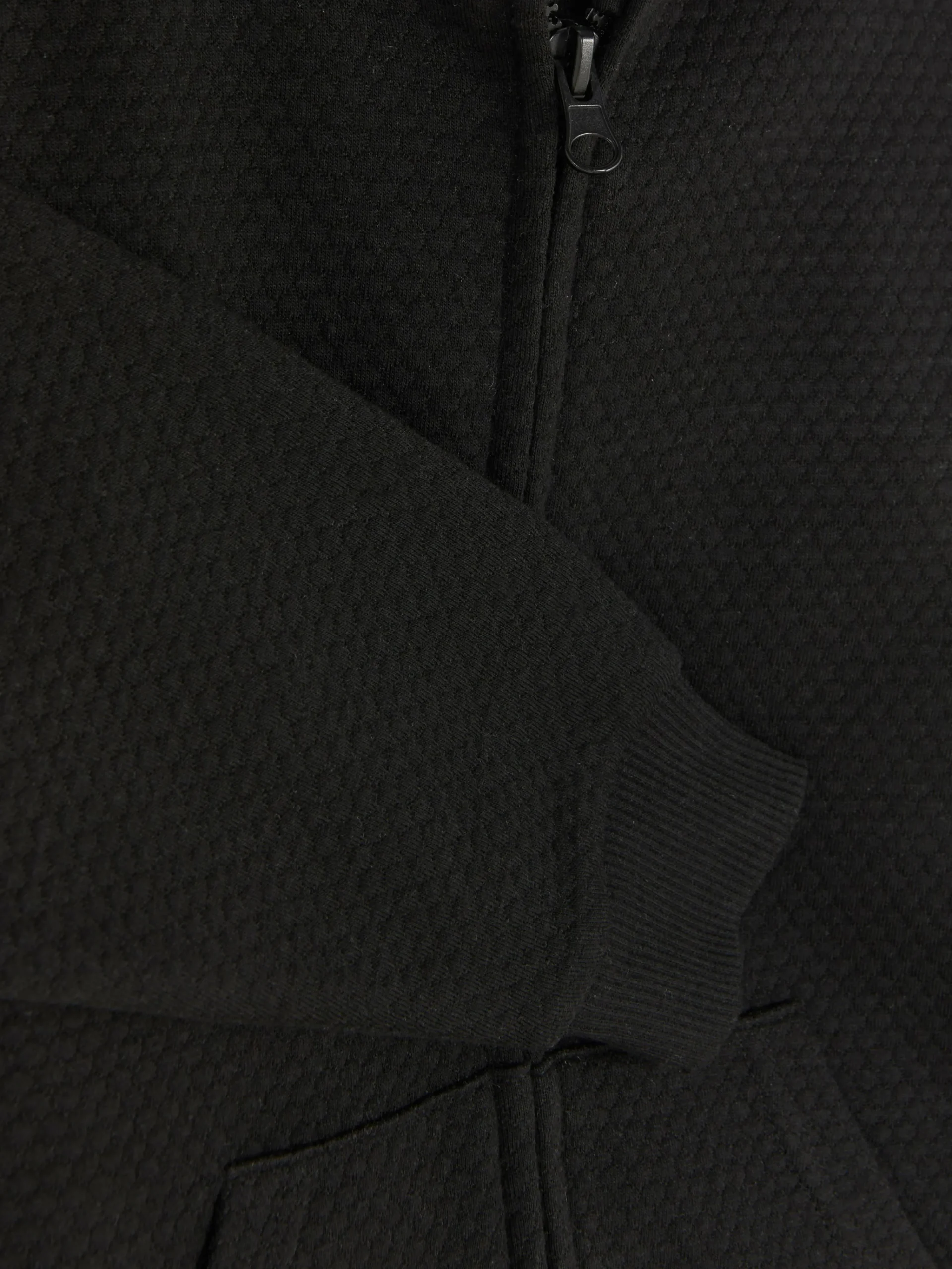 Younger Boy Textured Zip Hoodie|Primark Clearance