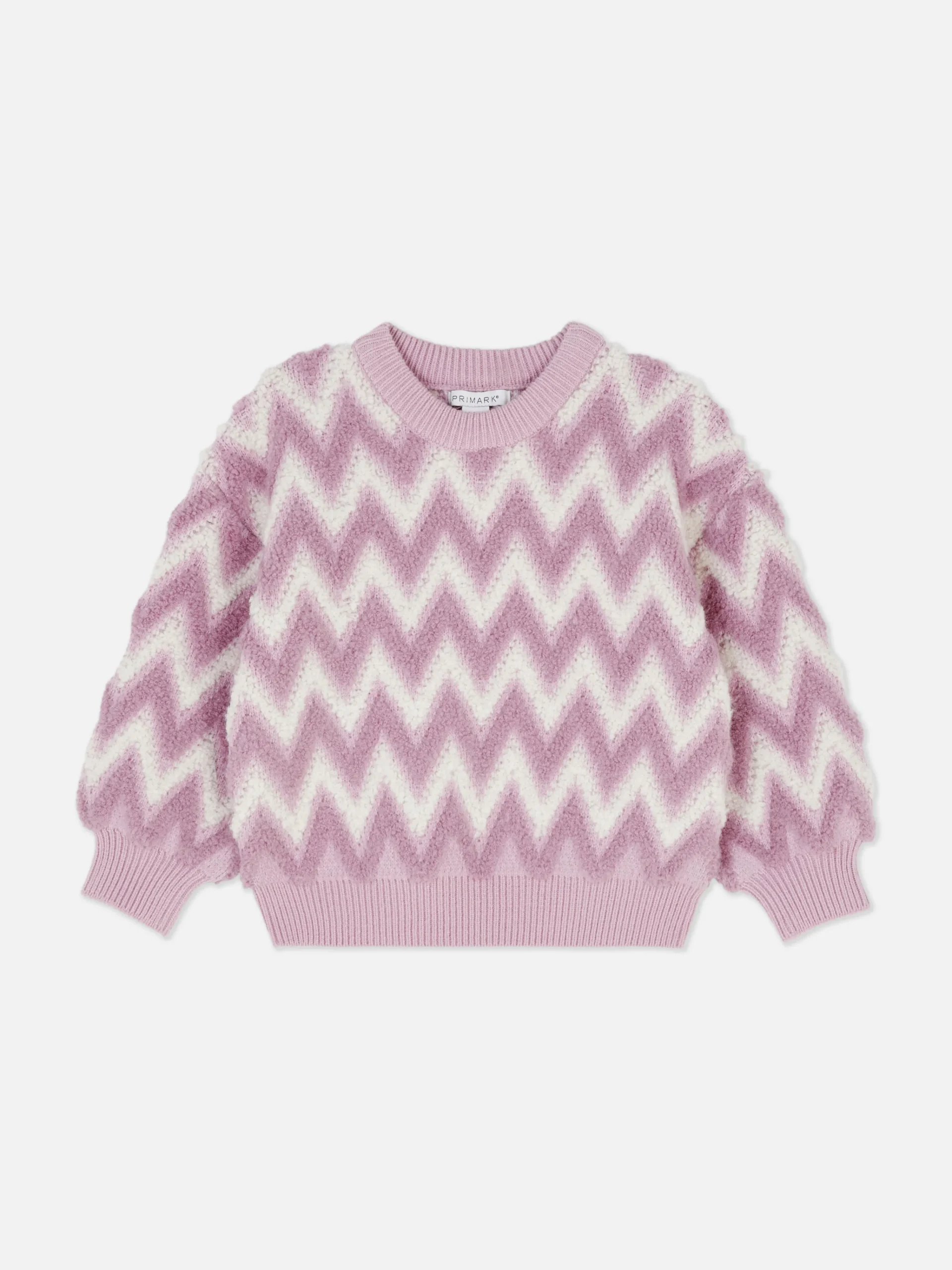 Zig-Zag Pattern Fluffy Knit Sweater|Primark Best