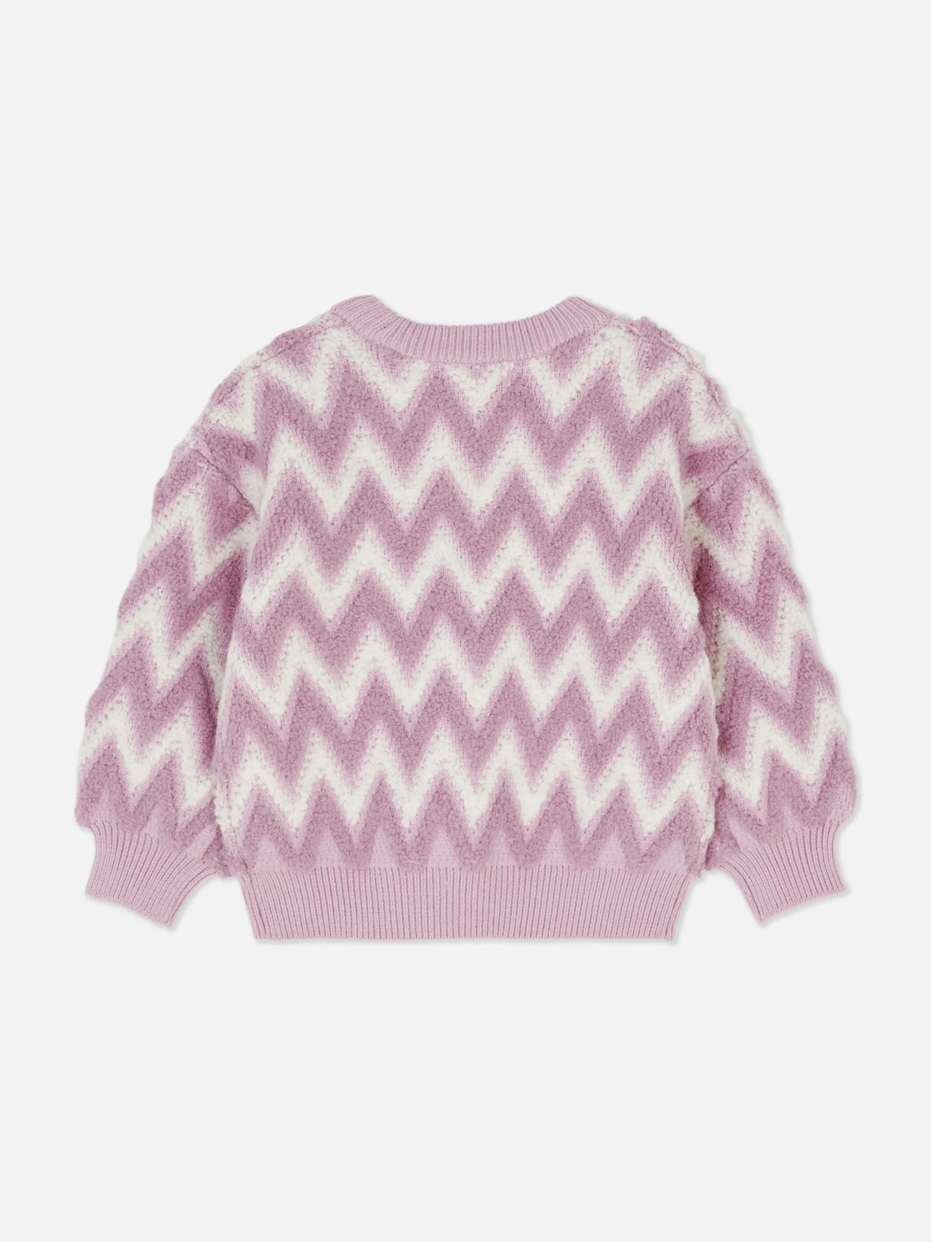 Zig-Zag Pattern Fluffy Knit Sweater|Primark Best