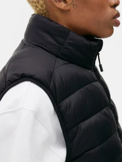 Zip Puffer Vest|Primark Online