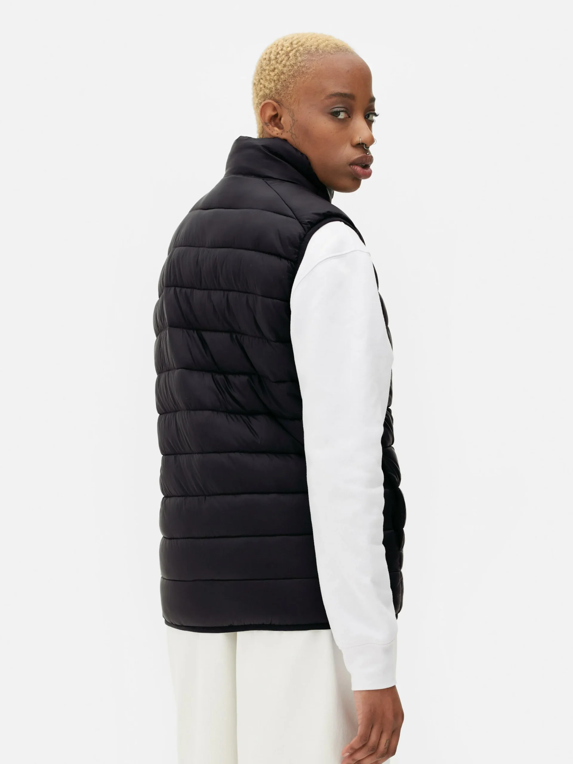 Zip Puffer Vest|Primark Online